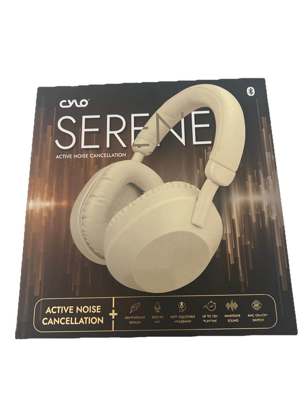 Cylo Serene Active Noise Cancellation Heaphones Over The Ears